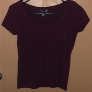 Burgundy top